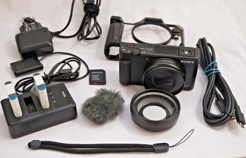 Sony fotocamera vlog nera - zv-1,
